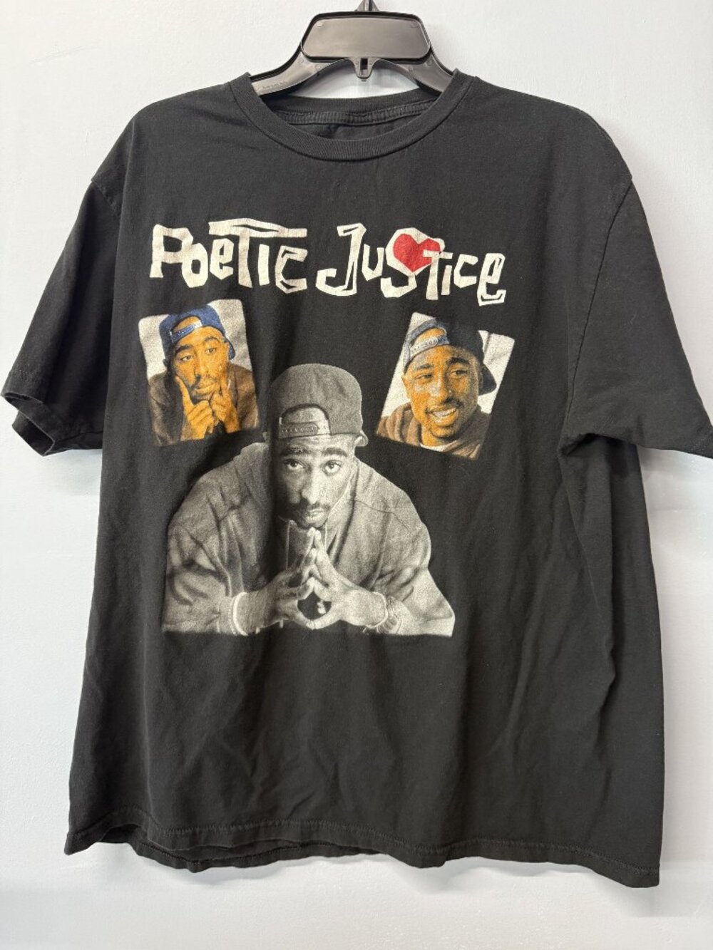 {Chemistry 2Pac Poetic Justice T Shirt Adult XL Black Short Sleeve Tupac Shakur